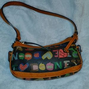 Dooney and Bourke logo shoulder bag